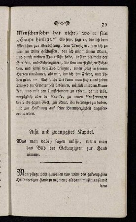 Acht und zwanzigstes Kapitel. - Acht und dreyßigstes Kapitel.