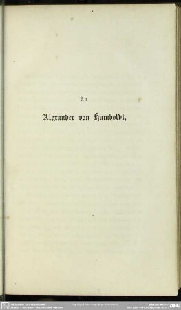 An Alexander von Humboldt