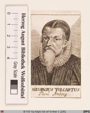 Bildnis Georg Volckhard (lat. Georgius Volcartus)