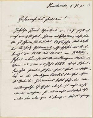 Joseph Joachim Raff (1822-1882) und Helene Raff (1865-1942), Nachlass: Briefe von Hermann Sander an Helene Raff - BSB Raffiana VI. Sander, Hermann