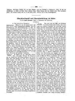 Charakterbegriff und Charakterbildung bei Ziller : (Fortsetzung)