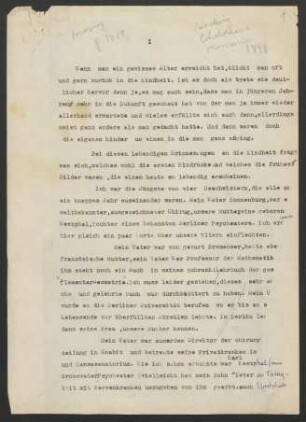 Memoiren von Hedwig Weiss-Sonnenburg, Mp.1