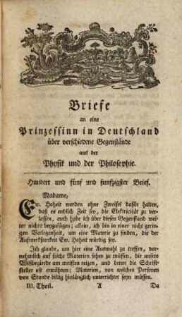 Briefe an eine deutsche Prinzessinn über verschiedene Gegenstände aus der Physik und Philosophie, 3