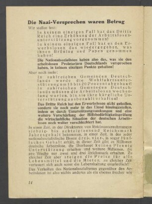 Die Nazi-Versprechen waren Betrug