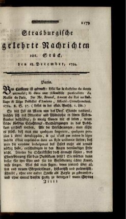 101. Stück, den 18. December, 1784.