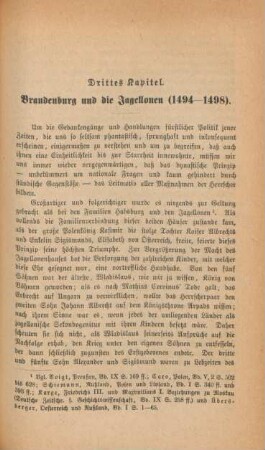 Drittes Kapitel. Brandenburg und die Jagellonen (1494-1498)