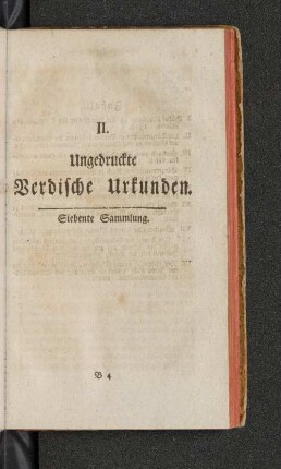 II. Ungedruckte Verdische Urkunden. Siebente Sammlung.