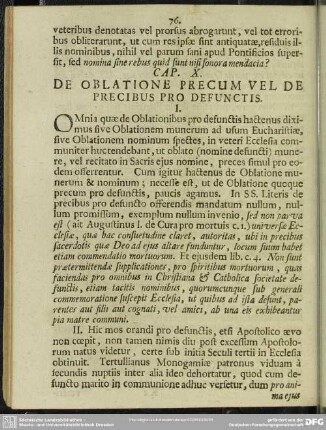 Cap. X. De Oblatione Precum Vel De Precibus Pro Defunctis