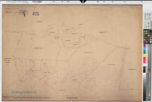 Wettringen (Wettringen), Umlegung Wettringen, Bl. 28 Schätzungsriß Neuenkirchen Flur 14,9