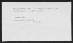 Brief von Gerhart Hauptmann und Margarete Hauptmann an Oscar Bie