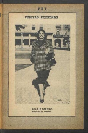 Ada Romero, empleada de comercio - [Fotografía] : Pebetas porteñas