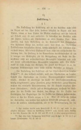 VI. Anstiftung