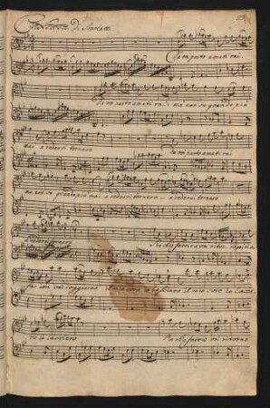 Da voi parto amati rai; B, bc; HanS 163