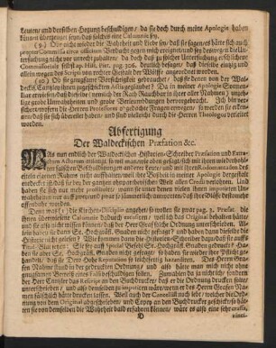Abfertigung Der Waldeckischen Praefation &c.