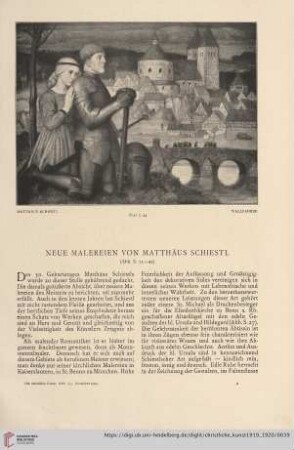 Neue Malereien von Matthäus Schiestl