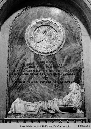 Grabmal der Prinzessin Sofia Zamoyska Czartoryski von Warschau