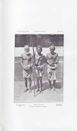 Plate LI. Tamankaduwa. Veddá Headmen. Kóralayá: Patabendá: Adikári