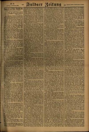 Zweite Ausgabe vom Freitag, den 03. Februar 1922.