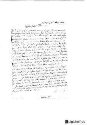 177: Brief von Karl Wilhelm Ramler an Johann Wilhelm Ludwig Gleim