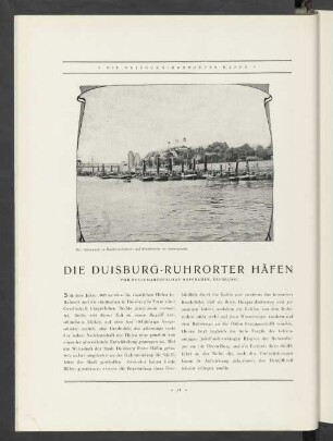 Die Duisburg-Ruhrorter Häfen