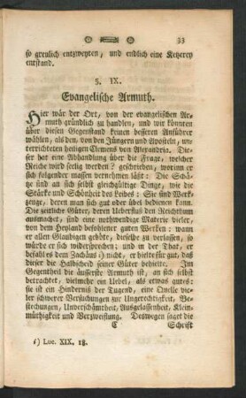 §. IX. Evangelische Armuth.