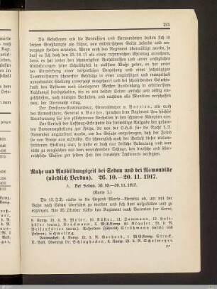 Ruhe und Ausbildungszeit bei Sedan und bei Rémonville (nördlich Verdun)
