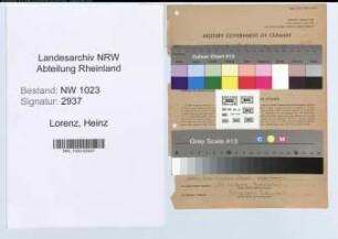 Entnazifizierung Heinz Lorenz , geb. 04.01.1914 (Angestellter)