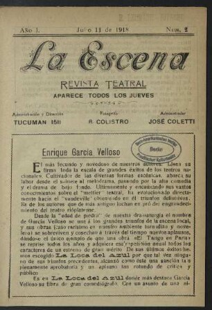 [Biografía del autor] Enrique García Velloso
