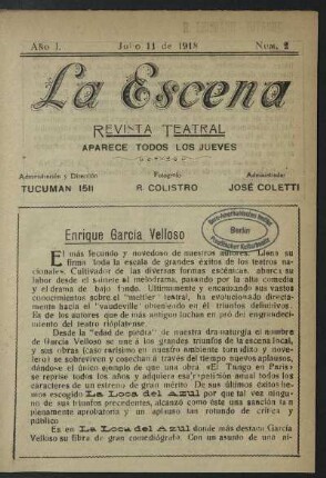 [Biografía del autor] Enrique García Velloso