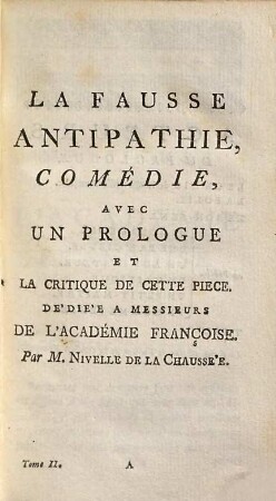Oeuvres De Théâtre De Monsieur Nivelle de La Chaussée, .... 2