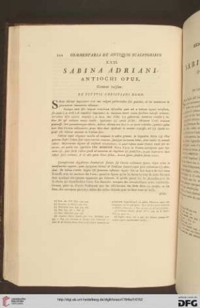 XII. Sabina Adriani / XXII. Sabina d'Adriano