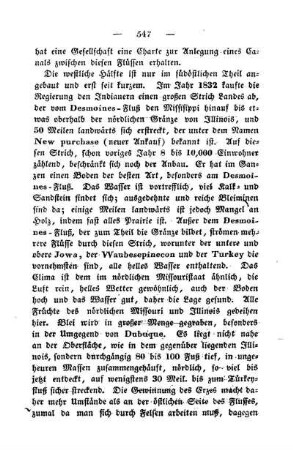 Westlicher Theil: Beschaffenheit