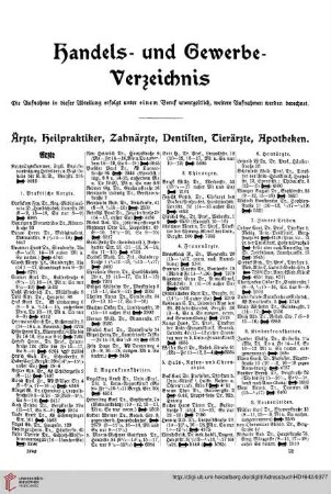 Handels- und Gewerbeverzeichnis