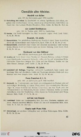 Gemälde alter Meister (Nr. 95-172)
