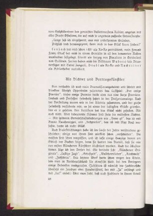Als Dichter und Vortragskünstler