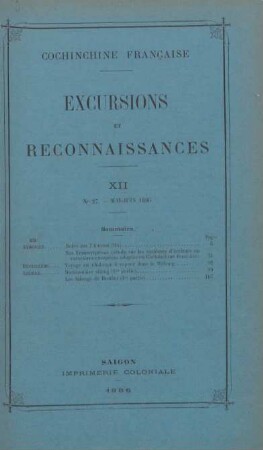 XII. No. 27. - Mai-Juin 1886