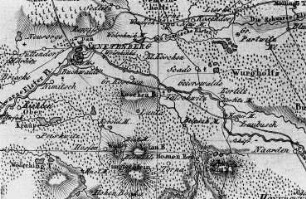 Elsterheide-Skado. Karte von der Niederlausitz - dem Gebiet Senftenberg, Spremberg, Muskau, Königswartha. Ohne Datum, bez.: Jung, Sect. 72, geograph. Institut Weimar