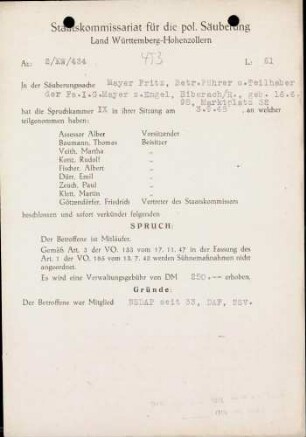 Mayer, Fritz