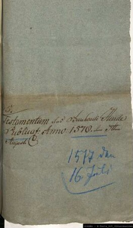 Testament von Heerde, Borchard (oo Klara Rodde)
