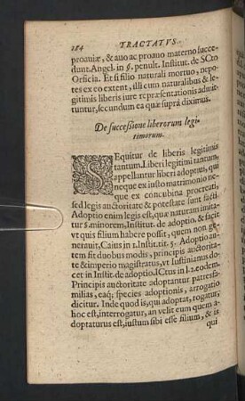 De succeßione liberorum legitimorum.