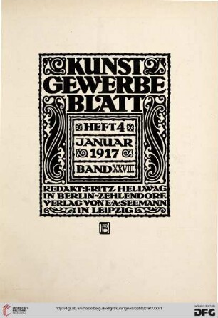 Heft 4 (Januar 1917)