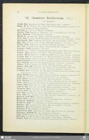 VII. Chemnitzer Bezirksverein.