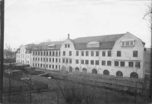 Colmnitz (Pretzschendorf-Colmnitz). Stuhlfabrik Hofmann & Kittel (um 1900). Ansicht über den Colmnitzbach