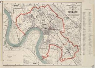 Übersichtsplan der Bürgermeisterei Benrath
