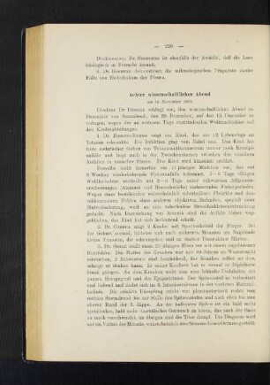 Achter Wissenschaftlicher Abend am 15. November 1902.