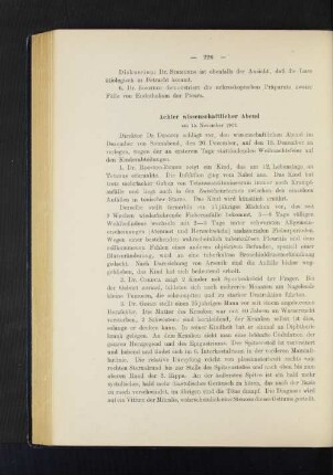 Achter Wissenschaftlicher Abend am 15. November 1902.