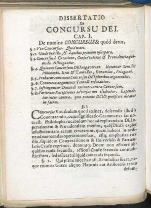 Cap. I. De nomine Concursus & quòd detur.