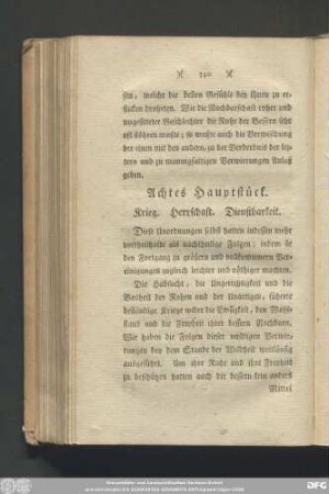 Achtes Hauptstück. Krieg. Herrschaft. Dienstbarkeit.