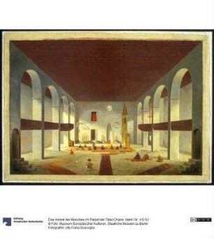 Das Innere der Moschee im Palast der Tatar-Chane