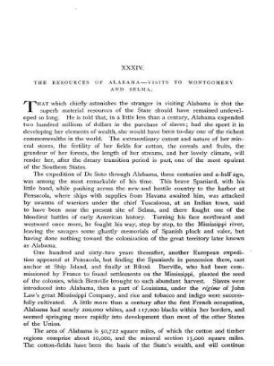 The Resources of Alabama - Visits to Montgomery and Selma